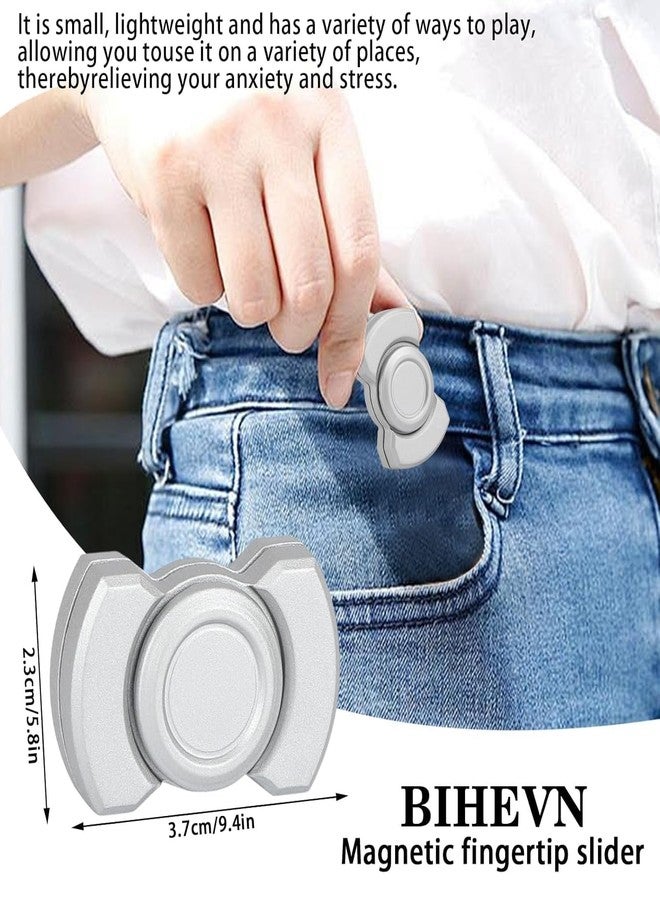 VATTU Slider for Stress Relief, for Focus Enhancement and Relaxation Silvery Stress Relief Toys Adults with Smooth Quiet Operation Ideal - Image 2